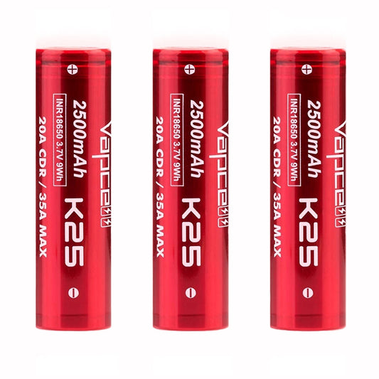 Vapcell K25 18650 Battery in Case